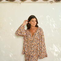 Pijama Largo Bombay Orange Jungle