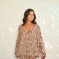 Pijama Largo Bombay Orange Jungle