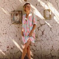Camisa De Dormir Cali Summer Tulipa