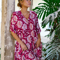 Camisa De Dormir Cali Burgundy