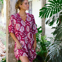 Camisa De Dormir Cali Burgundy