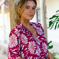 Camisa De Dormir Cali Burgundy