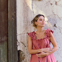 Set Pijama Largo Santorini Rust