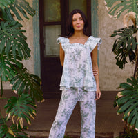 Pijama Largo Santorini Vintage Palms