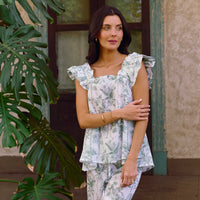 Pijama Largo Santorini Vintage Palms
