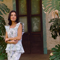 Pijama Largo Santorini Vintage Palms
