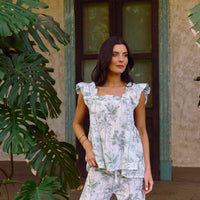 Pijama Largo Santorini Vintage Palms