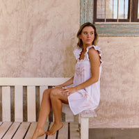 Camisa De Dormir Mykonos White Palms
