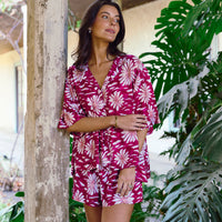 Set Pijama Jaipur Burgundy