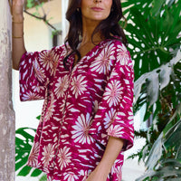 Set Pijama Jaipur Burgundy