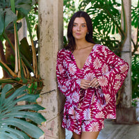 Set Pijama Short Bombay Burgundy
