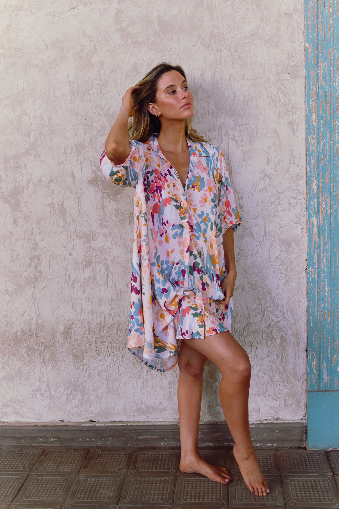 Camisa De Dormir Cali Summer Peach