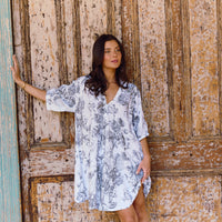 Camisa De Dormir Cali Summer Black Vintage