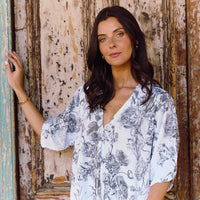 Camisa De Dormir Cali Summer Black Vintage
