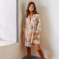 Camisa De Dormir Cali Peach Pink