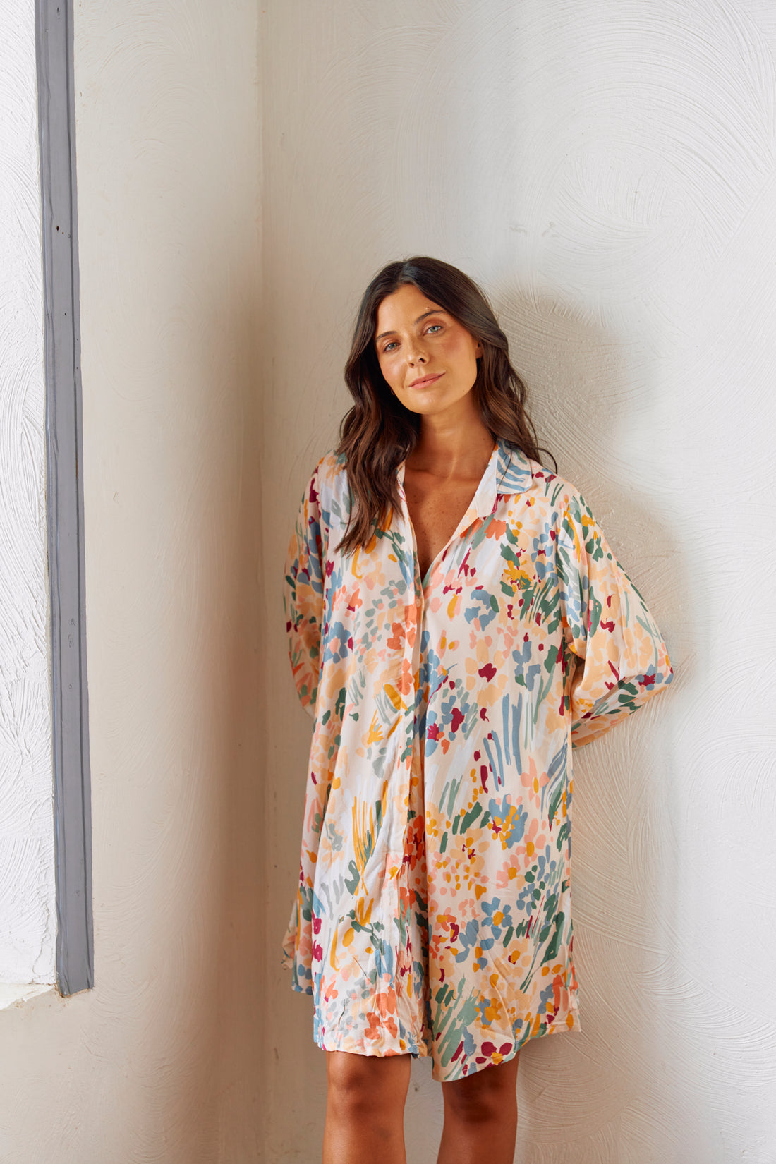 Camisa De Dormir Cali Peach Pink
