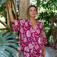 Pijama Largo Dehli Burgundy