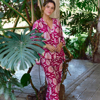 Pijama Largo Dehli Burgundy