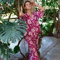 Pijama Largo Dehli Burgundy