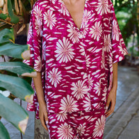 Pijama Largo Dehli Burgundy