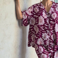 Pijama Largo Dehli Burgundy