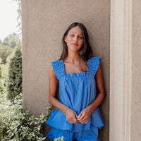 Pijama Verano Santorini Blue Greece