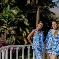 Pijama Largo Santorini Blue Garden