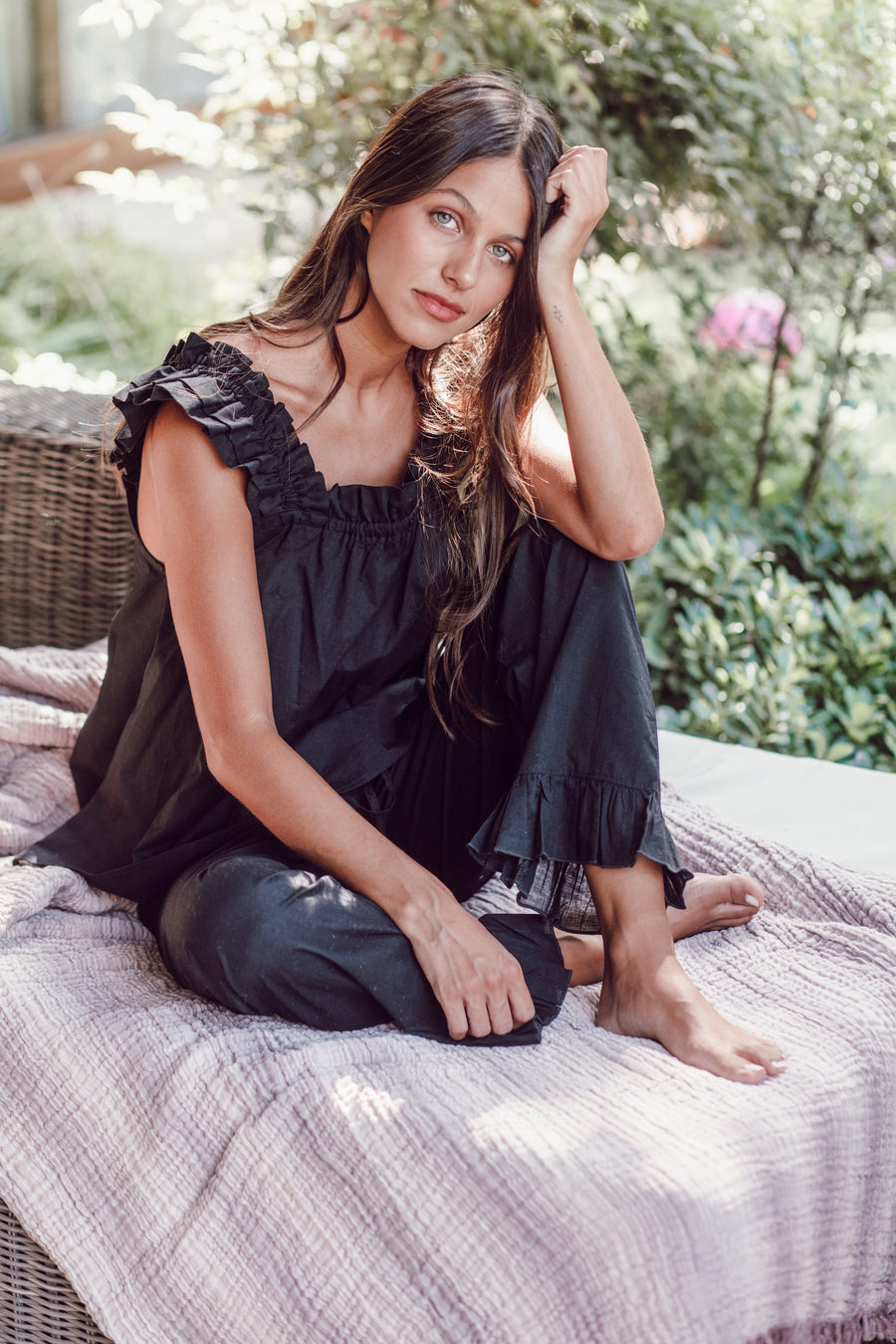 Pijama Largo Santorini Classic Black