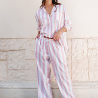 Pijama Largo Sienna Rose Stripes