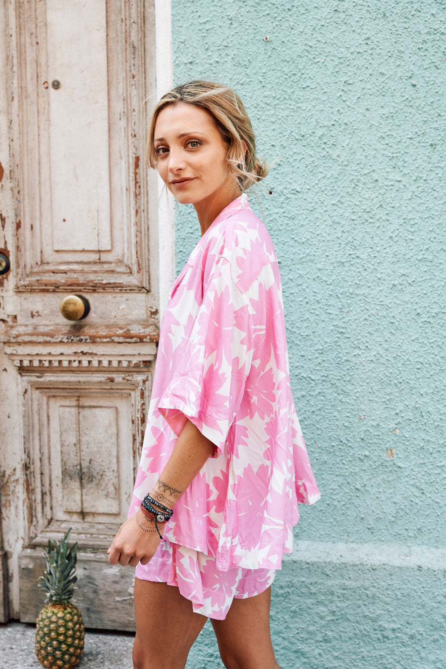 Set Pijama Jaipur Electric Pink