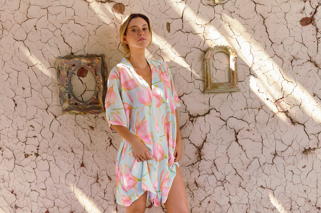 Camisa De Dormir Cali Summer Tulipa