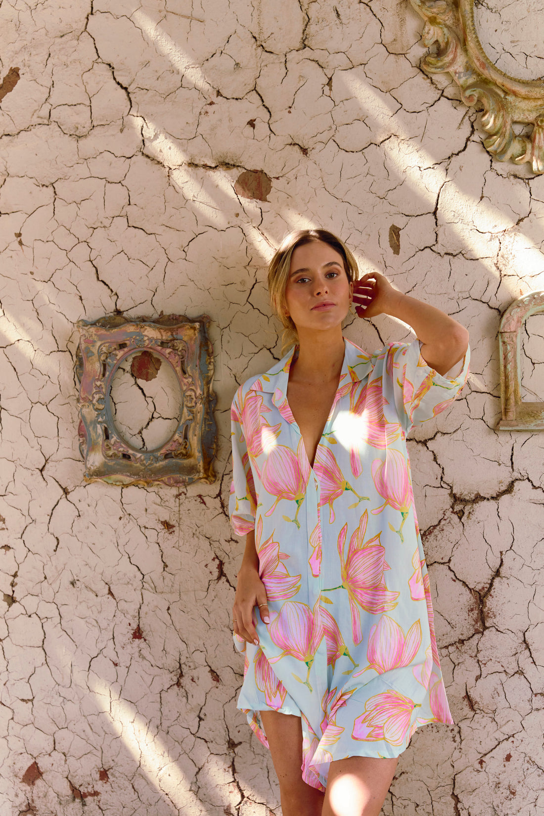 Camisa De Dormir Cali Summer Tulipa