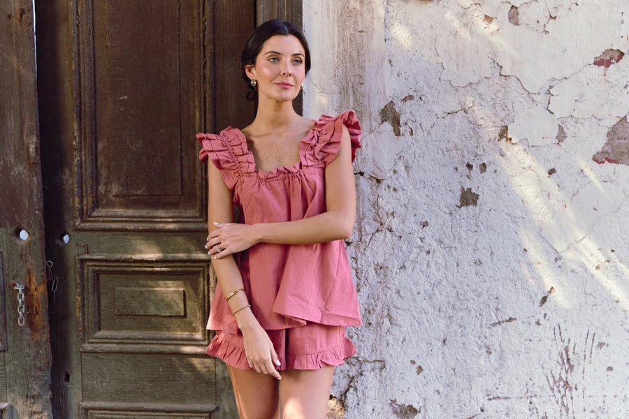Set Pijama Santorini Rust