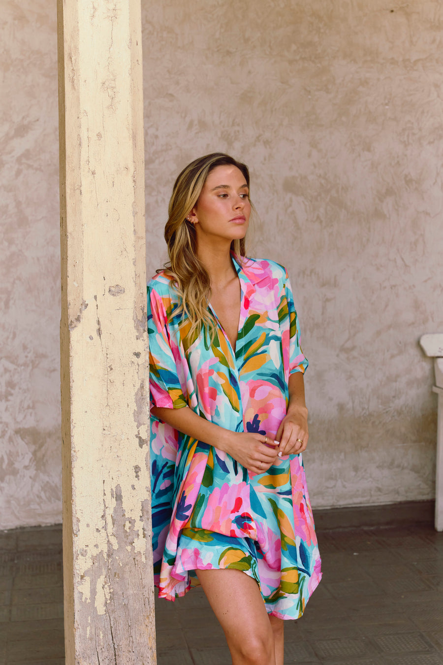 Camisa De Dormir Cali Garden Fleurs