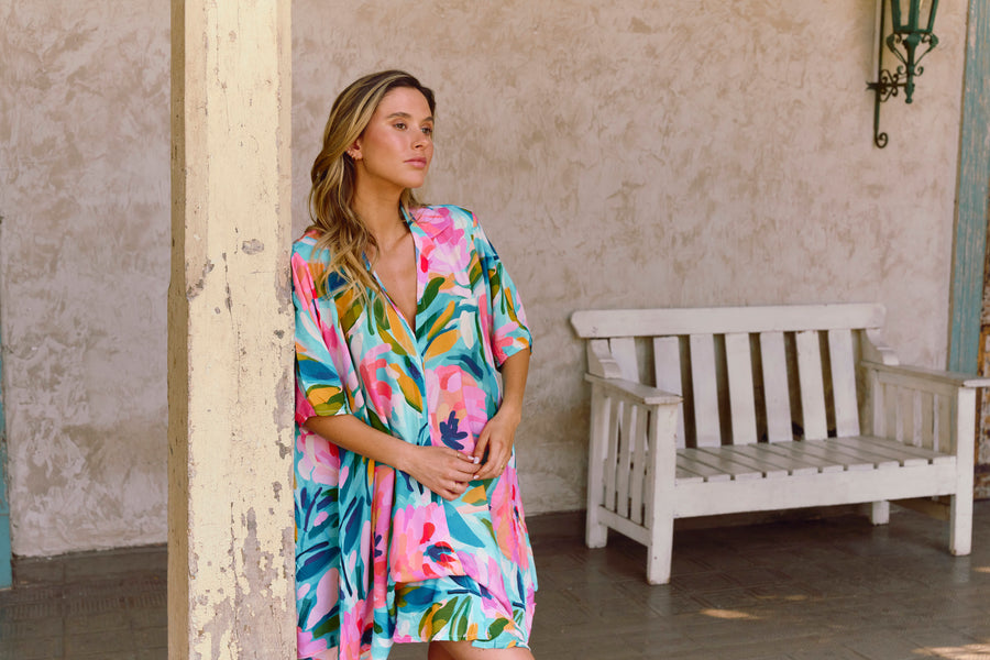 Camisa De Dormir Cali Garden Fleurs