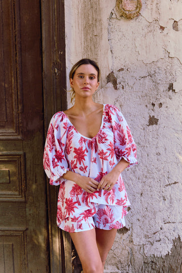 Set Pijama Rio Red Palms