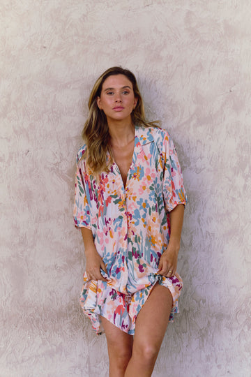 Camisa De Dormir Cali Summer Peach