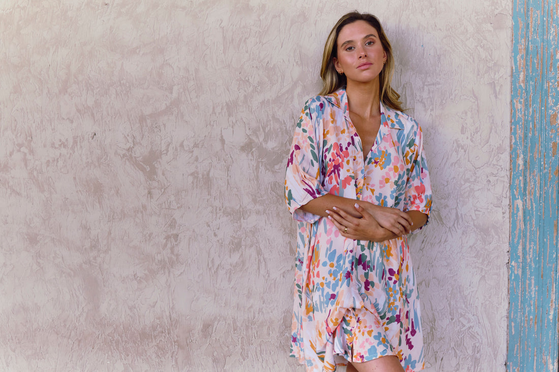 Camisa De Dormir Cali Summer Peach