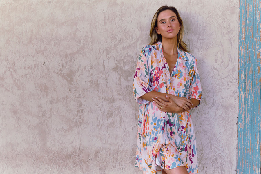 Camisa De Dormir Cali Summer Peach