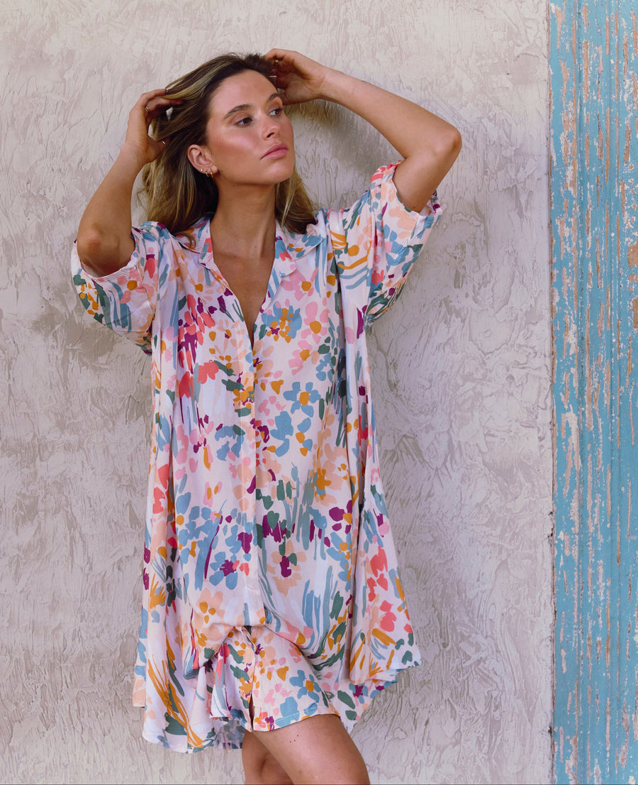 Camisa De Dormir Cali Summer Peach