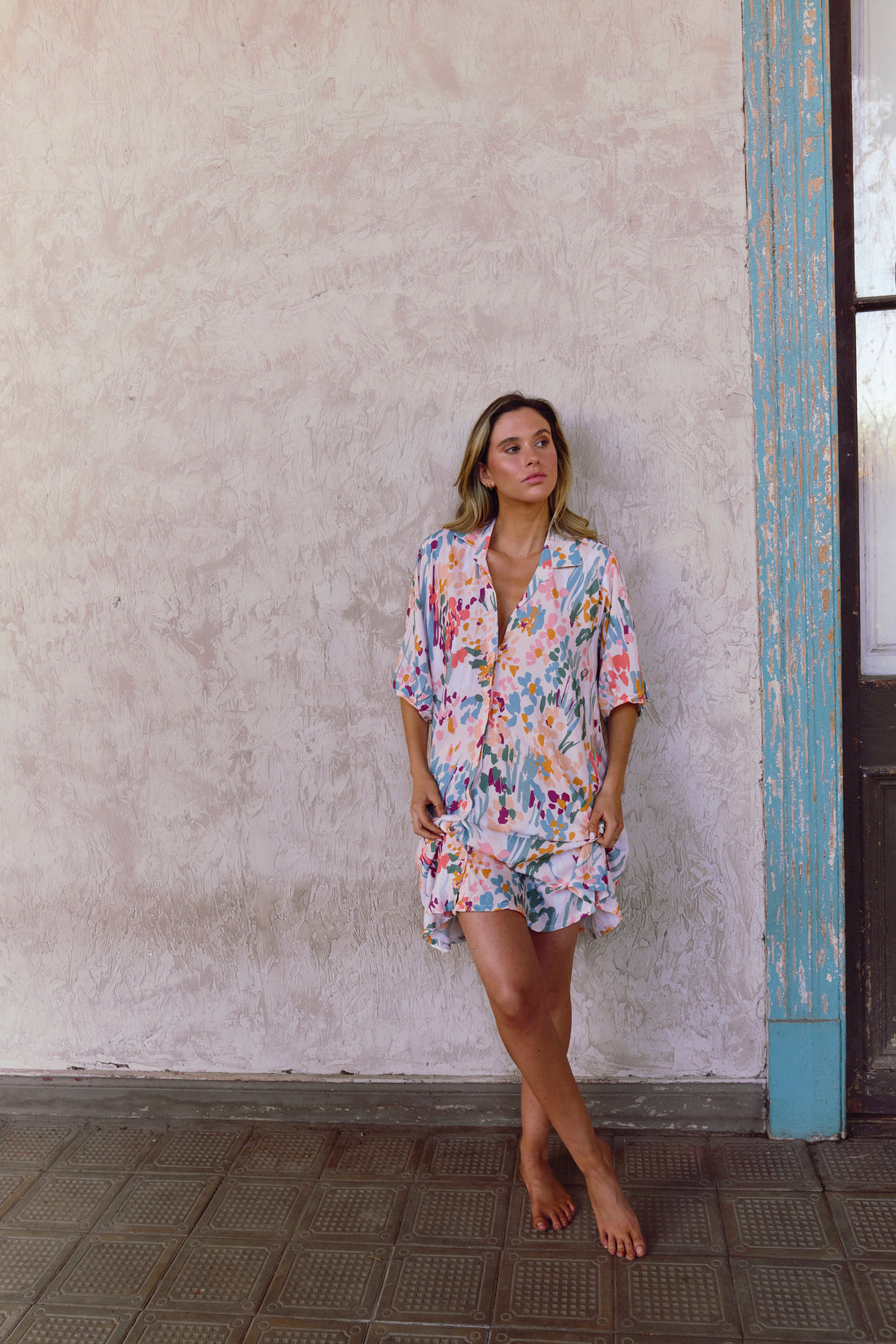 Camisa De Dormir Cali Summer Peach