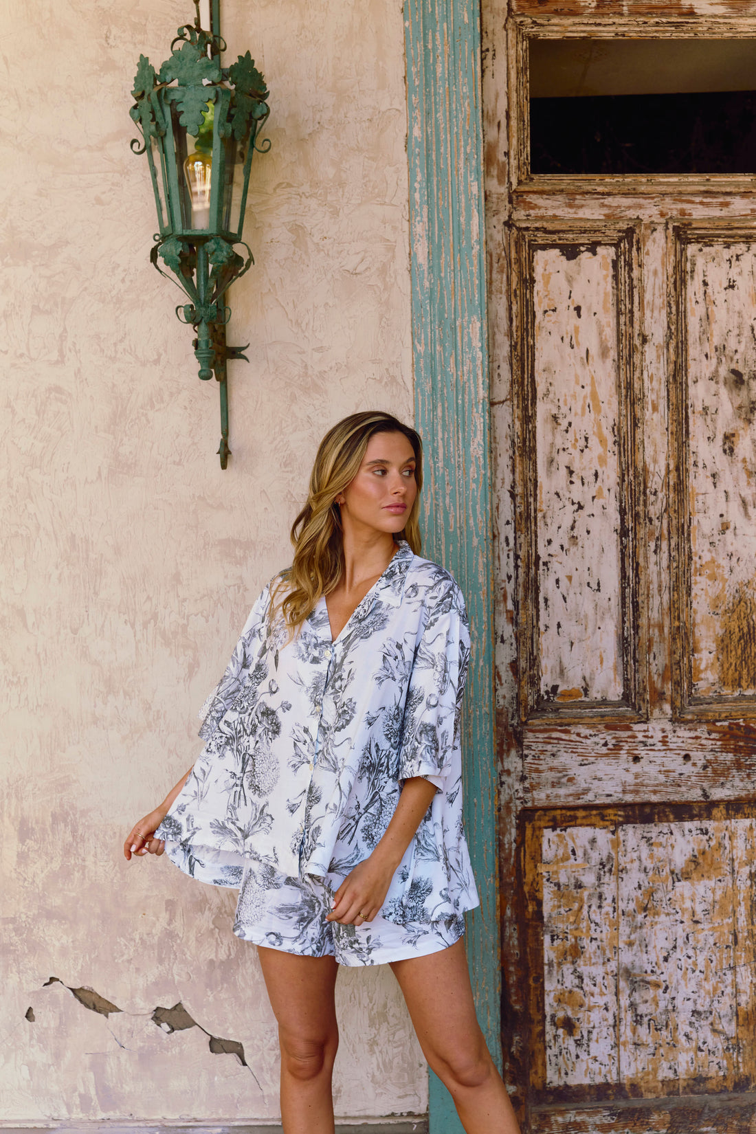 Set Pijama Jaipur Black Vintage