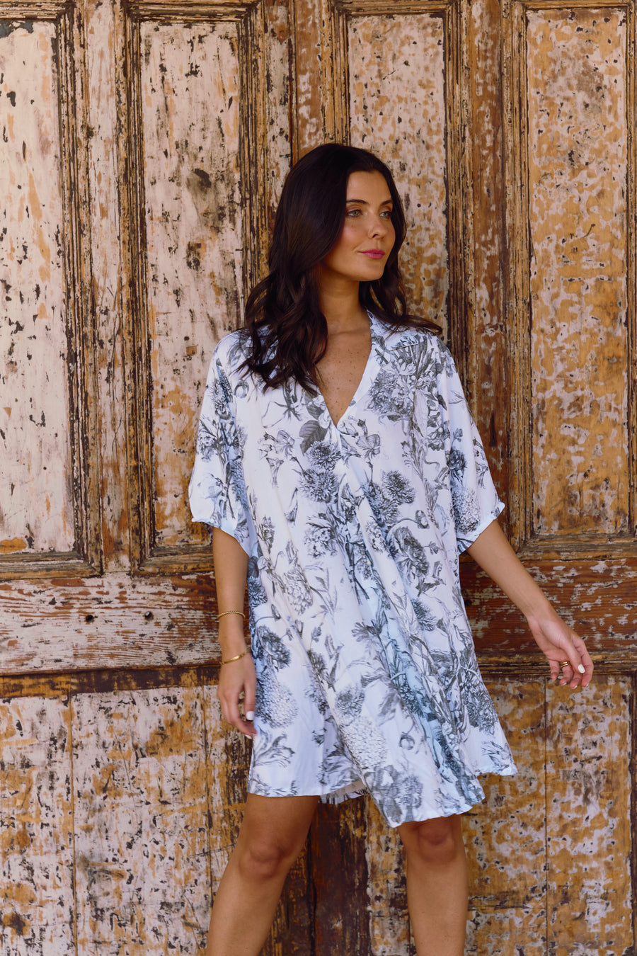 Camisa De Dormir Cali Summer Black Vintage