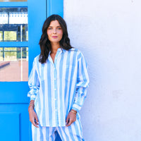 Pijama Largo Sienna Blue Stripes