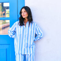 Pijama Largo Sienna Blue Stripes