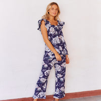 Pijama Largo Santorini Blueberry