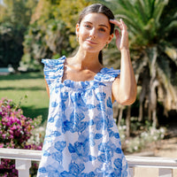 Pijama Largo Santorini Blue Garden