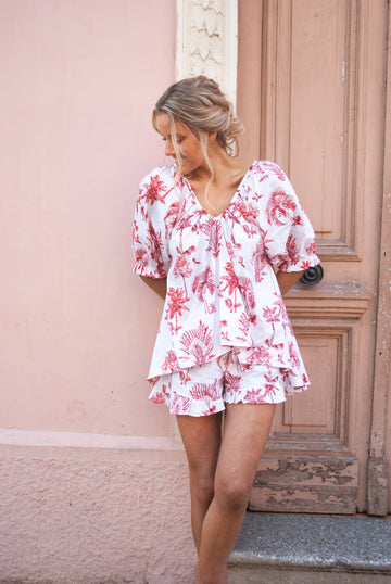 Set Pijama Rio Red Palms
